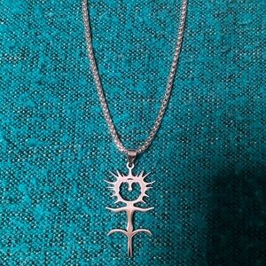 Ghostemane Silver Chain Necklace NEW
